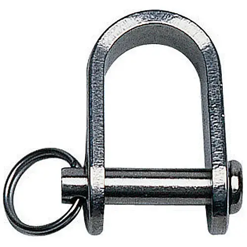 Stainless Steel Stamped "D" Shackle with 1/4" Pin, 1/2" IW Stainless Steel Stamped "D" Shackle with 1/4" Pin, 1/2" IW