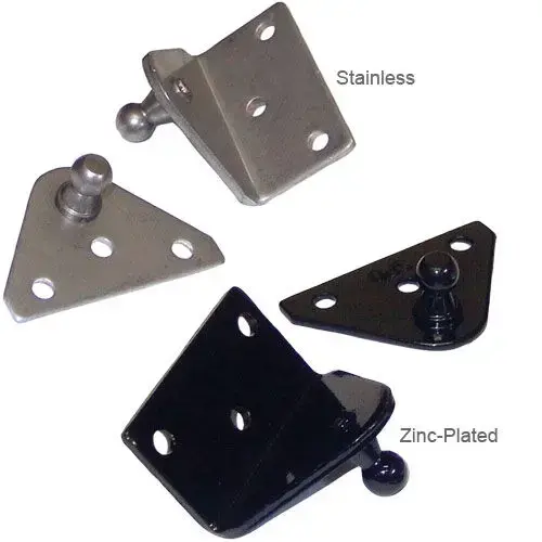 2"W x 1.225"-Base Angled Brackets, 0.200"dia. Mounting Holes, 10mm Stud Diameter, Stainless 2"W x 1.225"-Base Angled Brackets, 0.200"dia. Mounting Holes, 10mm Stud Diameter, Stainless