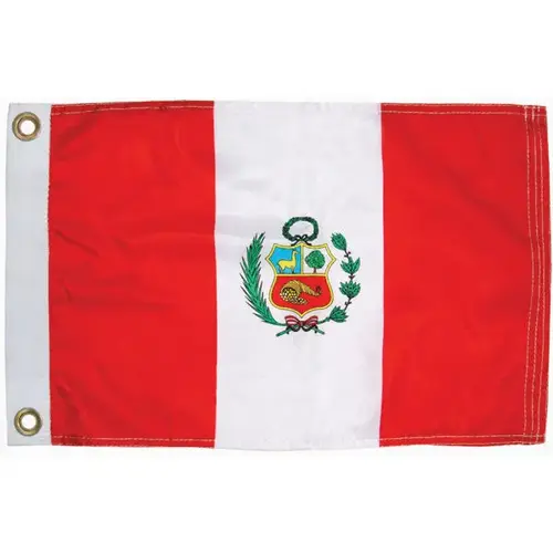Peru Courtesy Flag, 12" x 18" Peru Courtesy Flag, 12" x 18"