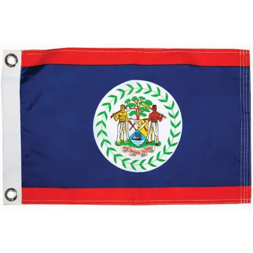 Belize Courtesy Flag, 12" x 18" Belize Courtesy Flag, 12" x 18"