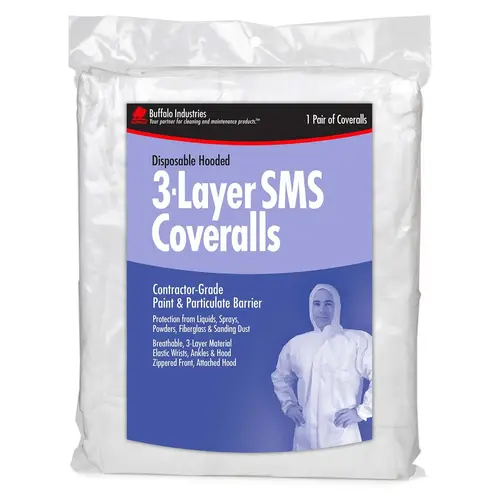 Disposable 3-Layer SMS Coveralls, Hooded Disposable 3-Layer SMS Coveralls, Hooded