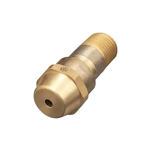 Regulator Inlet Nipple, Acetylene (B), 1/4 in (NPT), 1-3/4 in L, Brass, CGA-520 Regulator Inlet Nipple, Acetylene (B), 1/4 in (NPT), 1-3/4 in L, Brass, CGA-520