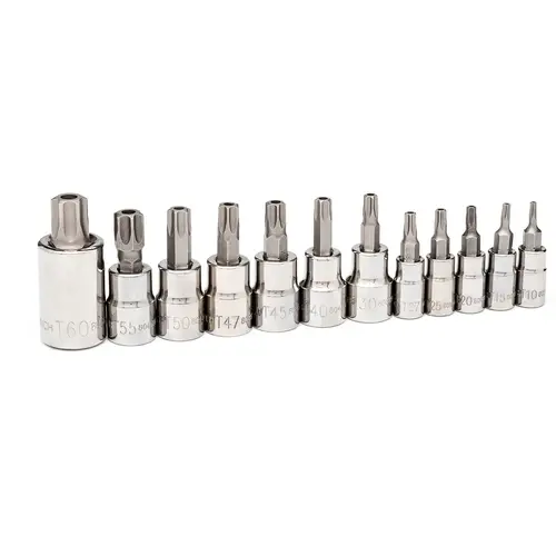 GearWrench Bit Socket Set, 12-Piece, Steel, Chrome, Specifications: Tamper-Proof GearWrench Bit Socket Set, 12-Piece, Steel, Chrome, Specifications: Tamper-Proof