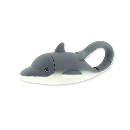 Dolphin LifeLight LED Key Chain Light Gray Dolphin LifeLight LED Key Chain Light Gray