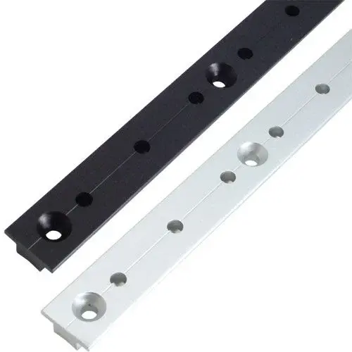 1" X 2 ft 1/4" Anodized Track, Black 1" X 2 ft 1/4" Anodized Track, Black