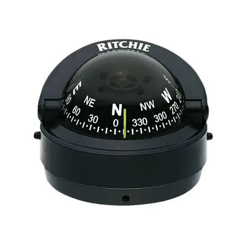 Low-Profile Explorer Compass, Black Case, Black Card Low-Profile Explorer Compass, Black Case, Black Card