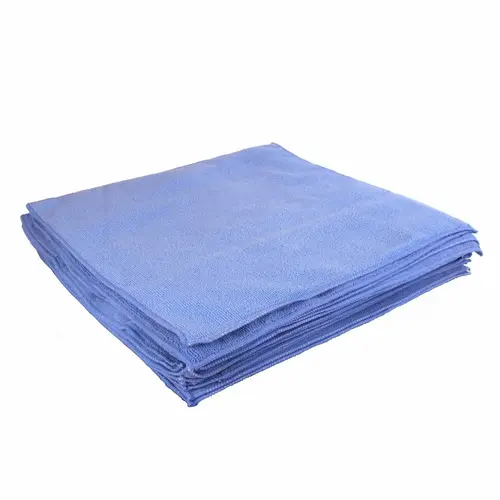 Microfiber Cleaning Cloths - Blue 16" x 16", 20-Pack Bulk Box Microfiber Cleaning Cloths - Blue 16" x 16", 20-Pack Bulk Box