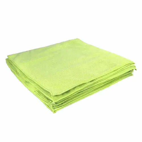 Microfiber Cleaning Cloths - Green 16" x 16", 20-Pack Bulk Box Microfiber Cleaning Cloths - Green 16" x 16", 20-Pack Bulk Box