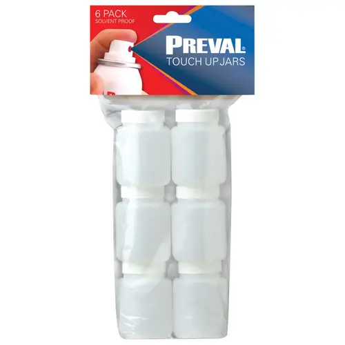 Touch-Up Jars, Plastic, 3oz., 6-Pack Touch-Up Jars, Plastic, 3oz., 6-Pack