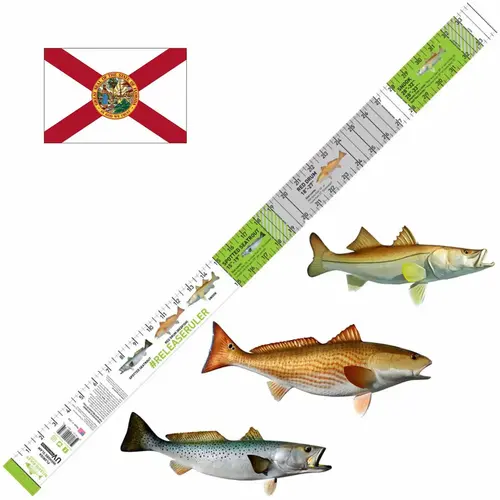 Florida Inshore Slam Release Ruler 34in x 3in (Decal) Florida Inshore Slam Release Ruler 34in x 3in (Decal)