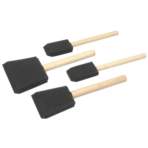 Foam Paint Brush Assorted Sizes, 4-Pack Foam Paint Brush Assorted Sizes, 4-Pack