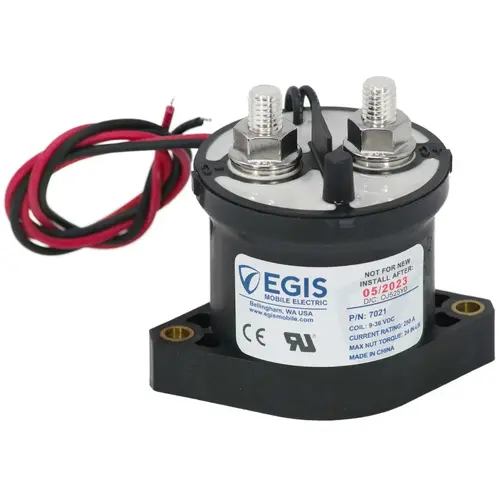 MOBILE ELECTRIC 7021 Contactor, 250A, 12/24 V MOBILE ELECTRIC 7021 Contactor, 250A, 12/24 V