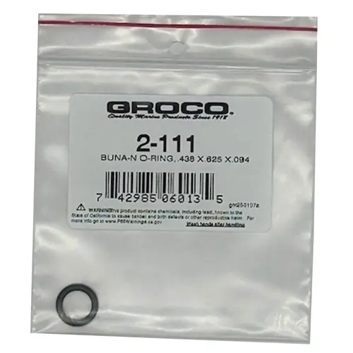 Buna-N O-Ring, 438 X.625 X.094 for ARG-756 Drain Plug Buna-N O-Ring, 438 X.625 X.094 for ARG-756 Drain Plug