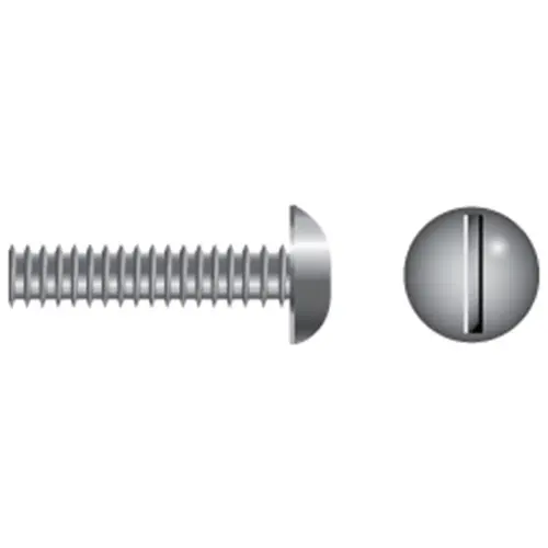 12-24 X 3/4" Stainless Steel Slotted Round-Head Coarse Thread Machine Screws, 100-Pack 12-24 X 3/4" Stainless Steel Slotted Round-Head Coarse Thread Machine Screws, 100-Pack