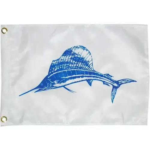 Sailfish Novelty Flag, 18"L x 12"W Sailfish Novelty Flag, 18"L x 12"W