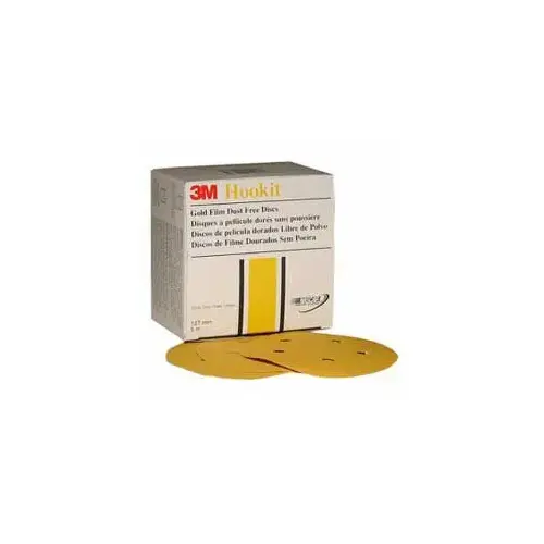 Hookit Gold Film Dust Free Disc 255L, 5 inch, 220 grit, 01062 Hookit Gold Film Dust Free Disc 255L, 5 inch, 220 grit, 01062