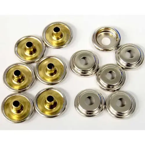 Female Fastener Attaches to Cloth, 6-Pack Silver Female Fastener Attaches to Cloth, 6-Pack Silver
