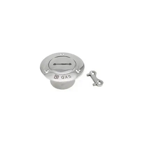 Stainless Steel Deck Fill with Key for Gas Pipe, 1 1/2" Stainless Steel Deck Fill with Key for Gas Pipe, 1 1/2"
