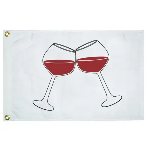 Wine Glass Novelty Flag Wine Glass Novelty Flag