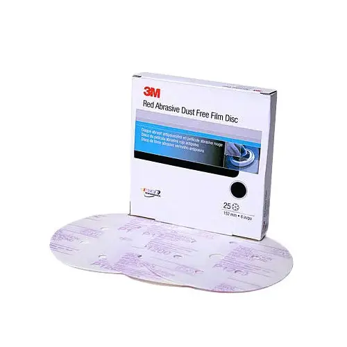 6" Red Abrasive Finishing Film Stikit Disc, P1000, (25) 6" Red Abrasive Finishing Film Stikit Disc, P1000, (25)