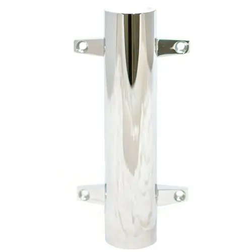Side-Mount Stainless Steel Rod Holder Silver Side-Mount Stainless Steel Rod Holder Silver