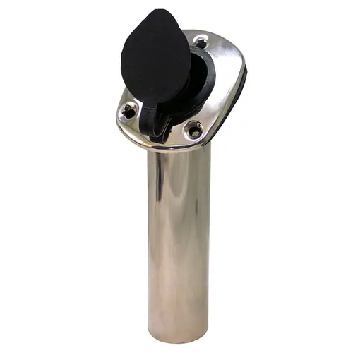Rod Holder, Flush Mount, 30 degree, 316 Stainless Steel Silver Rod Holder, Flush Mount, 30 degree, 316 Stainless Steel Silver