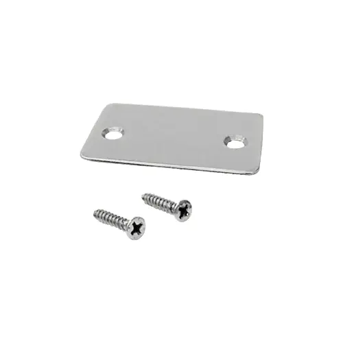 Brushed Stainless End Cap with Screws for Shallow U-Channel Brushed Stainless End Cap with Screws for Shallow U-Channel