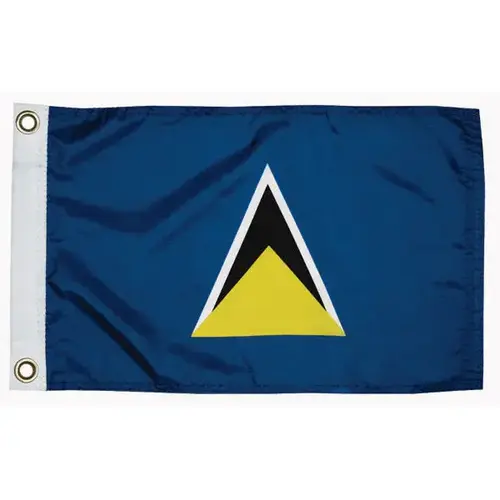 St Lucia Courtesy Flag, 12" x 18" St Lucia Courtesy Flag, 12" x 18"