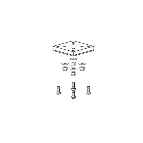 Poly Grill Adapter w/ Fasteners Poly Grill Adapter w/ Fasteners