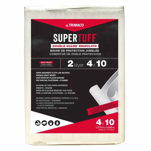 4 ft x 10 ft SuperTuff Double Guard Dropcloth 4 ft x 10 ft SuperTuff Double Guard Dropcloth