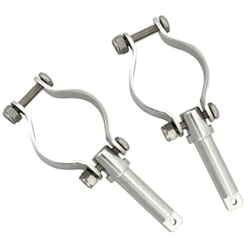 Stainless Steel Clamp-On Oarlocks, 1/2" ID Shank Stainless Steel Clamp-On Oarlocks, 1/2" ID Shank