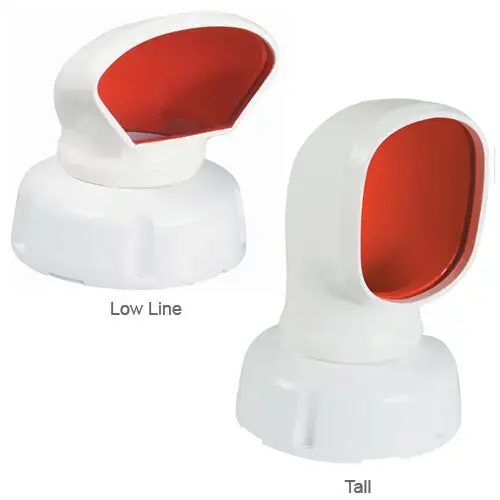 Low-Line PVC Cowl Ventilator, 8.4"H x 8"W Low-Line PVC Cowl Ventilator, 8.4"H x 8"W