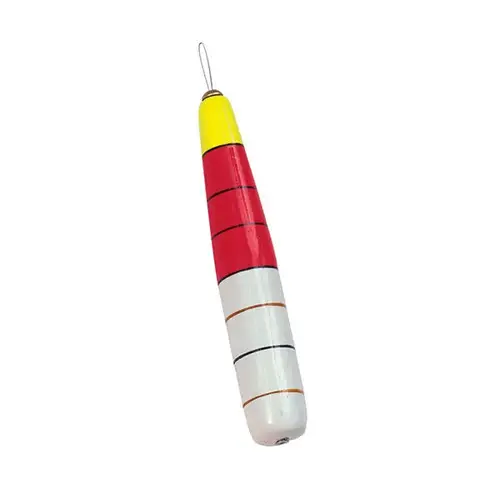 Tubular Wood Pole Float, 108 White / Red / Yellow Tubular Wood Pole Float, 108 White / Red / Yellow