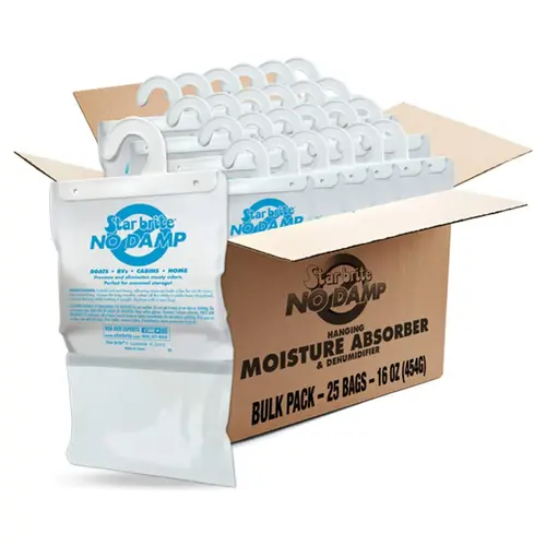 No Damp Dehumidifier Hanging Bags, 25-Pack No Damp Dehumidifier Hanging Bags, 25-Pack