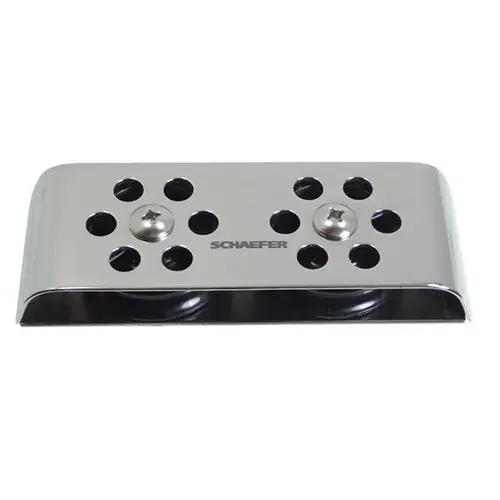 Two-Sheave, Stainless Cheek Deck Organizer Two-Sheave, Stainless Cheek Deck Organizer