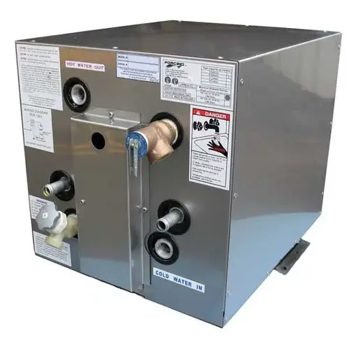 11 Gallon Side Mount Water Heater with Aluminum Case and Front Heat Exchanger, 120V 11 Gallon Side Mount Water Heater with Aluminum Case and Front Heat Exchanger, 120V