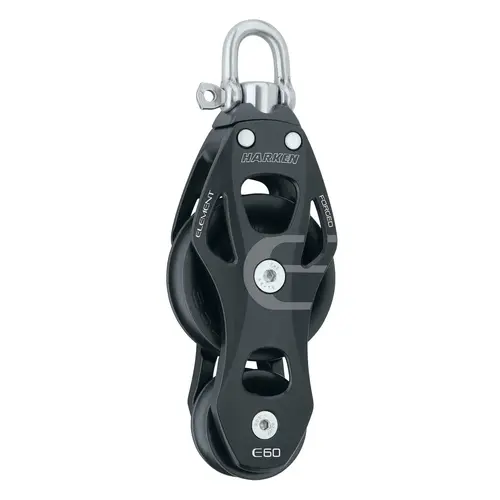60 mm Element Fiddle Block with Swivel/Locking Shackle 60 mm Element Fiddle Block with Swivel/Locking Shackle