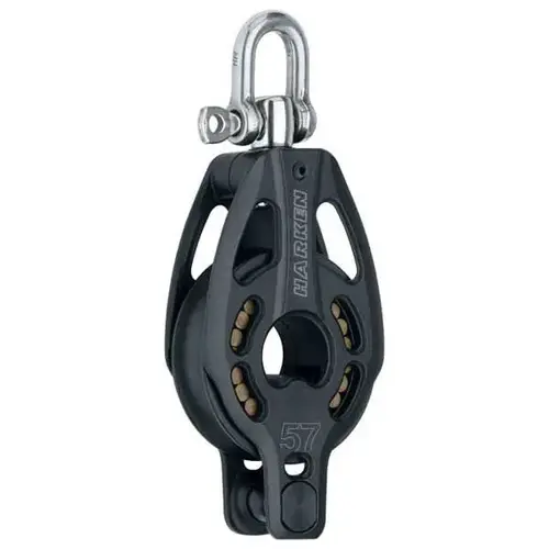 57mm Black Magic Block, H/L Single Becket 57mm Black Magic Block, H/L Single Becket