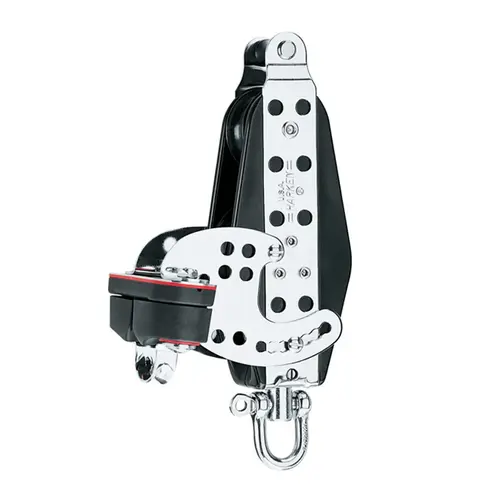 76 mm Fiddle Block with Becket and Cam Cleat 76 mm Fiddle Block with Becket and Cam Cleat