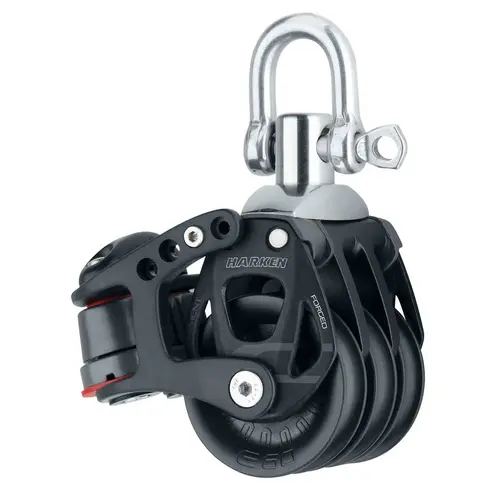60mm Aluminum Element Triple Block with Swivel and Cam Cleat 60mm Aluminum Element Triple Block with Swivel and Cam Cleat