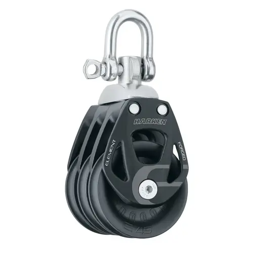 45 mm Element Triple Block with Swivel/Locking Shackle 45 mm Element Triple Block with Swivel/Locking Shackle