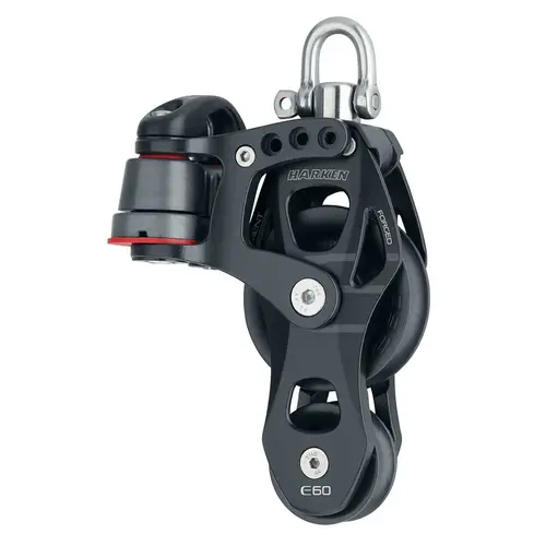 60 mm Aluminum Element Fiddle Block with Cam Cleat 60 mm Aluminum Element Fiddle Block with Cam Cleat