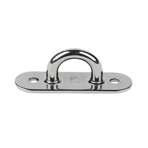 3" x 1" Dia. Oblong-Base Pad Eye with 1/4" Bail 3" x 1" Dia. Oblong-Base Pad Eye with 1/4" Bail