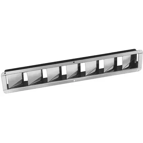 Narrow Stainless-Steel Louvered Vent, 9/16" Depth Narrow Stainless-Steel Louvered Vent, 9/16" Depth