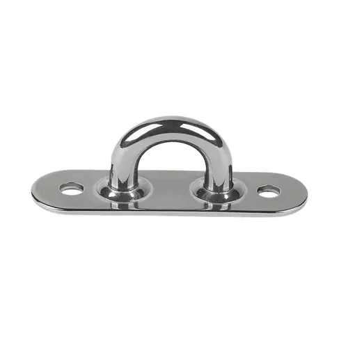 2 1/4" x 5/8" Dia. Oblong-Base Pad Eye with 1/4" Bail 2 1/4" x 5/8" Dia. Oblong-Base Pad Eye with 1/4" Bail