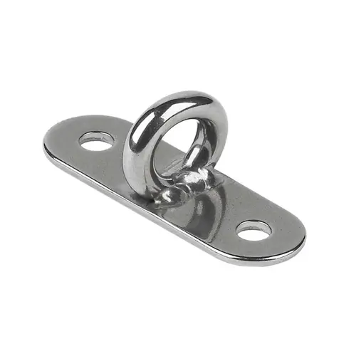 5/8" x 1 7/8" Dia. Oblong-Base Pad Eye with 3/16" Bail 5/8" x 1 7/8" Dia. Oblong-Base Pad Eye with 3/16" Bail