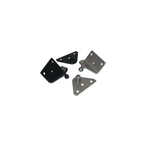 2.25"W Flat Brackets, 0.200"dia. Mounting Holes, 10mm Stud Diameter, Stainless 2.25"W Flat Brackets, 0.200"dia. Mounting Holes, 10mm Stud Diameter, Stainless