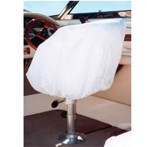 Helm Bucket Fixed Back Chair Cover White Helm Bucket Fixed Back Chair Cover White