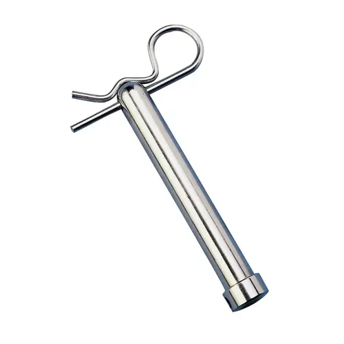 Medium Duty J24 Style Gudgeon Pin with Clip Medium Duty J24 Style Gudgeon Pin with Clip