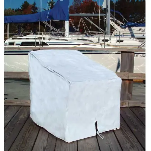 Single Deck Chair Cover White Single Deck Chair Cover White
